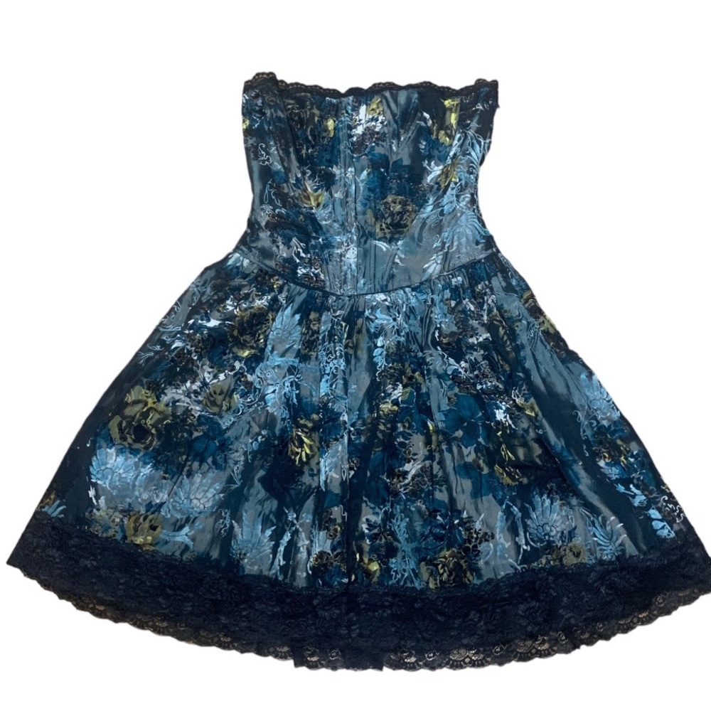 Betsy Johnson Burnout Velvet Corset Dress - SZ 8